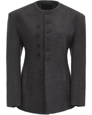 Source Unknown Banton Double-Breasted Jacket - Black