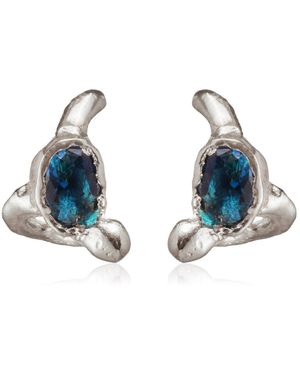 SIMUERO El Salto Sterling Silver Earrings - Blue