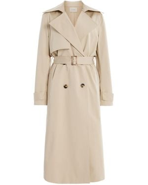 St. Agni Organic Cotton-Blend Trench Coat - Natural