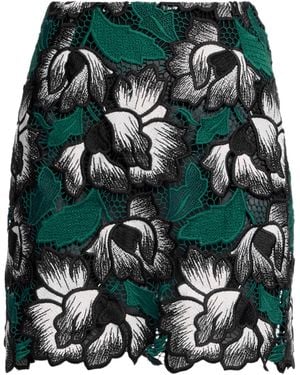 Elie Saab Macrame Mini Skirt - Green
