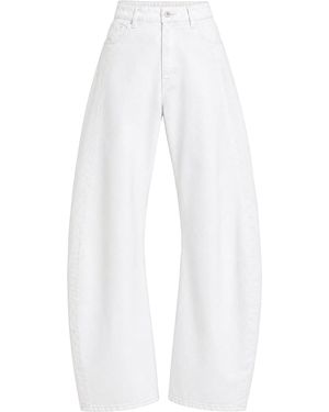 Source Unknown Elsy Barrel-Leg Jeans - White