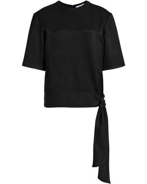 Kate Hundley Exclusive Sash Silk T -Shirt - Black