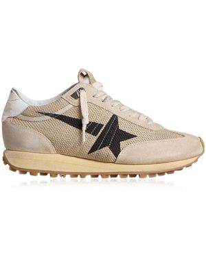 Golden Goose Marathon Leather-Trimmed Trainers - Multicolour