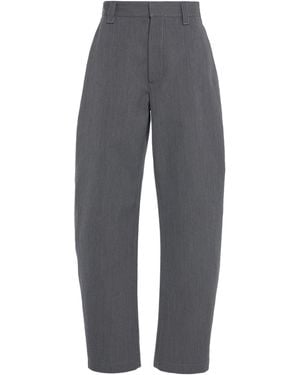 Bottega Veneta Wool-cotton Tapered Trousers - Grey