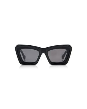 Loewe Anagram Cat-Eye Acetate Sunglasses - Black