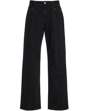 House of Dagmar Rigid Mid-Rise Loose-Fit Jeans - Black