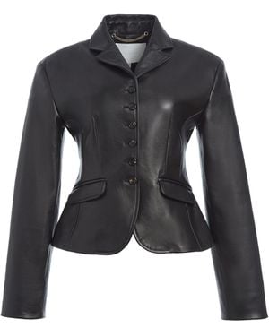RÙADH The Brothwick Leather Jacket - Black