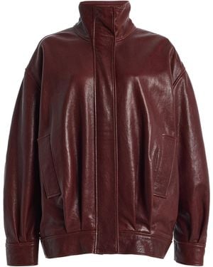 Arma Paula Leather Jacket - Red