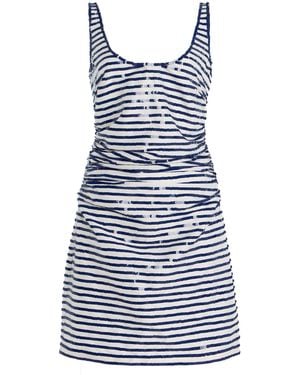 BERNADETTE Exclusive Riviera Gisele Striped Mini Dress - Blue