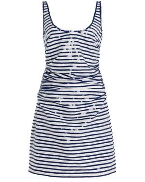 BERNADETTE Exclusive Riviera Gisele Striped Mini Dress - Blue