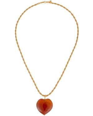 Sylvia Toledano Plated Cupidon Necklace - Brown