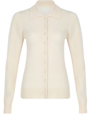 Zeynep Arcay X Camille Charrière Vintage Cashmere Cardigan - White