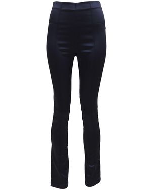 Francesca Miranda Soleil Silk Stretch Trousers - Blue