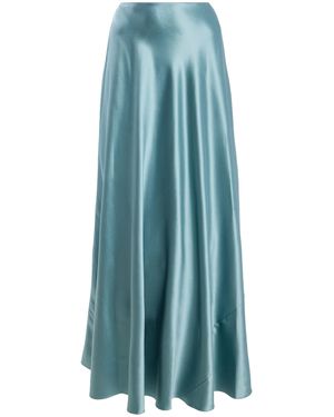 Heirlome Exclusive Antonia Silk Maxi Skirt - Blue