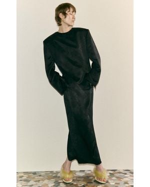 DARKPARK Carlijn Jacquard Maxi Dress - Green