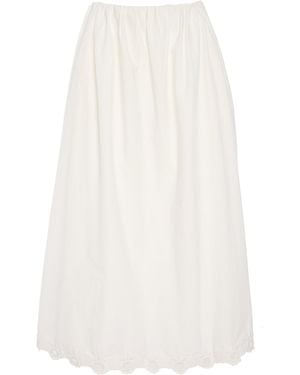 Posse Antoinette Cotton Skirt - White
