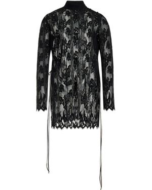 Kamperett Isabella Wool-cotton Lace Tunic - Black