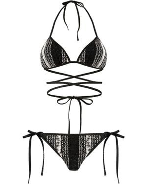 Missoni Sequined Mesh Bikini - Black