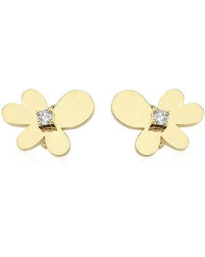 Charms Company 14K Diamond Earrings - Metallic