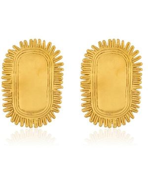 CANO Talua 24K-Plated Brass Earrings - Yellow