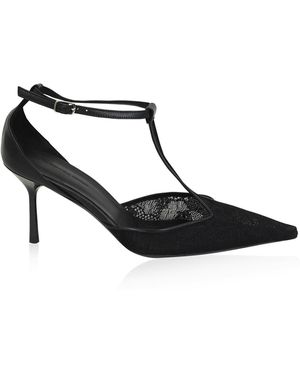 Christopher Esber T-Bar Hosiery Heel - Black