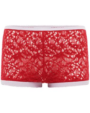 Gabriela Hearst Zuni Wool-Silk Hotpants - Red