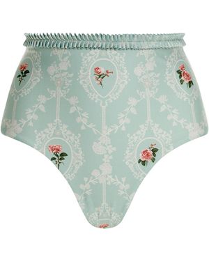 Agua Bendita Nopal Nostalgia Jersey Bikini Bottoms - Green
