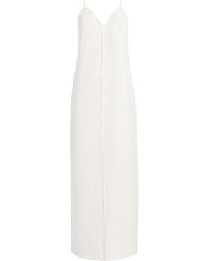 KHAITE Tulula Silk-Cotton Poplin Maxi Dress - White
