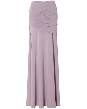 Rabanne Ruched Maxi Skirt - Purple