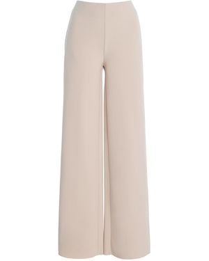 Birrot Exclusive Lay2 High-Rise Bonded-Crepe Straight-Leg Trousers - Natural