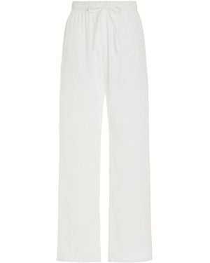 ÉTERNE Exclusive Willow Cotton Trousers - White