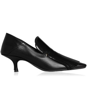 KHAITE Anouk Fringe Loafer 55 - Black