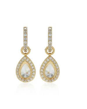 Anabela Chan Pear 9K Vermeil Diamond Earrings - Metallic
