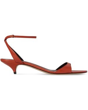 The Row Vika Leather Sandals - Red