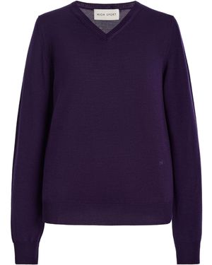 High Sport Billie Wool Jumper - Purple