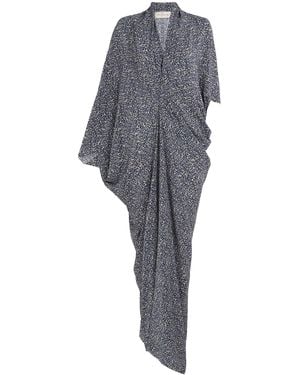 Cortana Mayu Silk Caftan - Gray