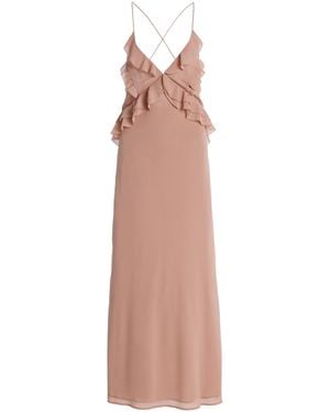 FAVORITE DAUGHTER Exclusive The Who Me? Ruffled Chiffon Maxi Dress - Grey