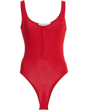 Brandon Maxwell The Scarlett Knitted Bodysuit - Red