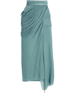 Maticevski Exclusive Savour Draped Chiffon Skirt - Green