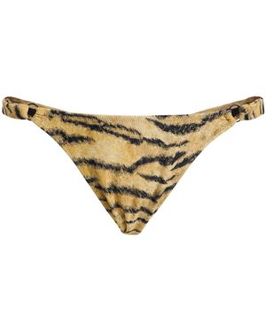 Tropic of C Solana Bikini Bottom - Metallic