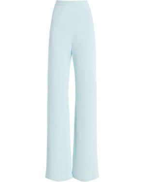 Wardrobe NYC Crepe Bias Cut Pant - Blue