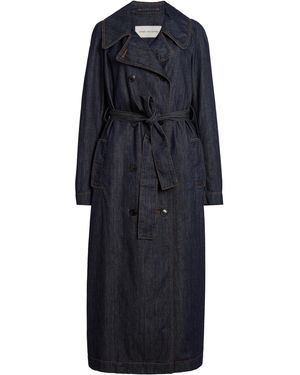 Dries Van Noten Rolanda Denim Trenchcoat - Blue