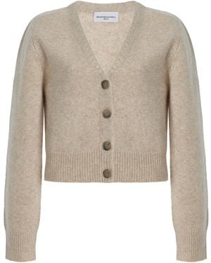 Brandon Maxwell The Sloane Cashmere-Silk Cardigan - Natural