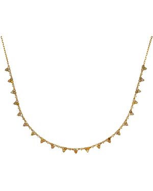 KHEPRI 18K And 22K Fancy Color Diamond Tiara Choker Necklace - Multicolor