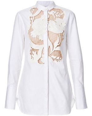 Monse Tulip Lace Shirt - White