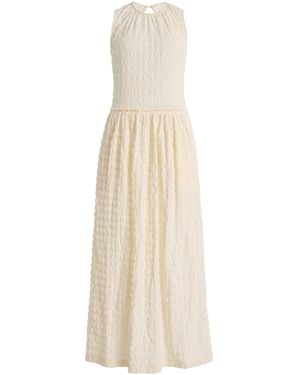 Proenza Schouler Zoira Textured Midi Dress - White