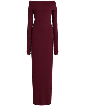 ÉTERNE Off-The-Shoulder Cotton-Modal Maxi Dress - Purple