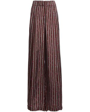 Dries Van Noten Pila Twill Wide-Leg Trousers - Brown