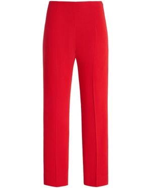TOVE Drew Crepe Cropped Pants - Red