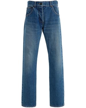 The Row Fima Rigid Low-Rise Straight-Leg Jeans - Blue